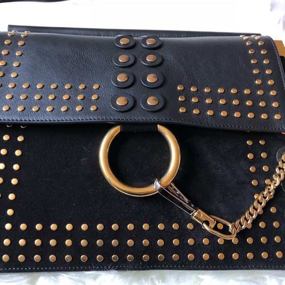 CHLOE STUDDED FAYE BAG - Picture 2 of 8